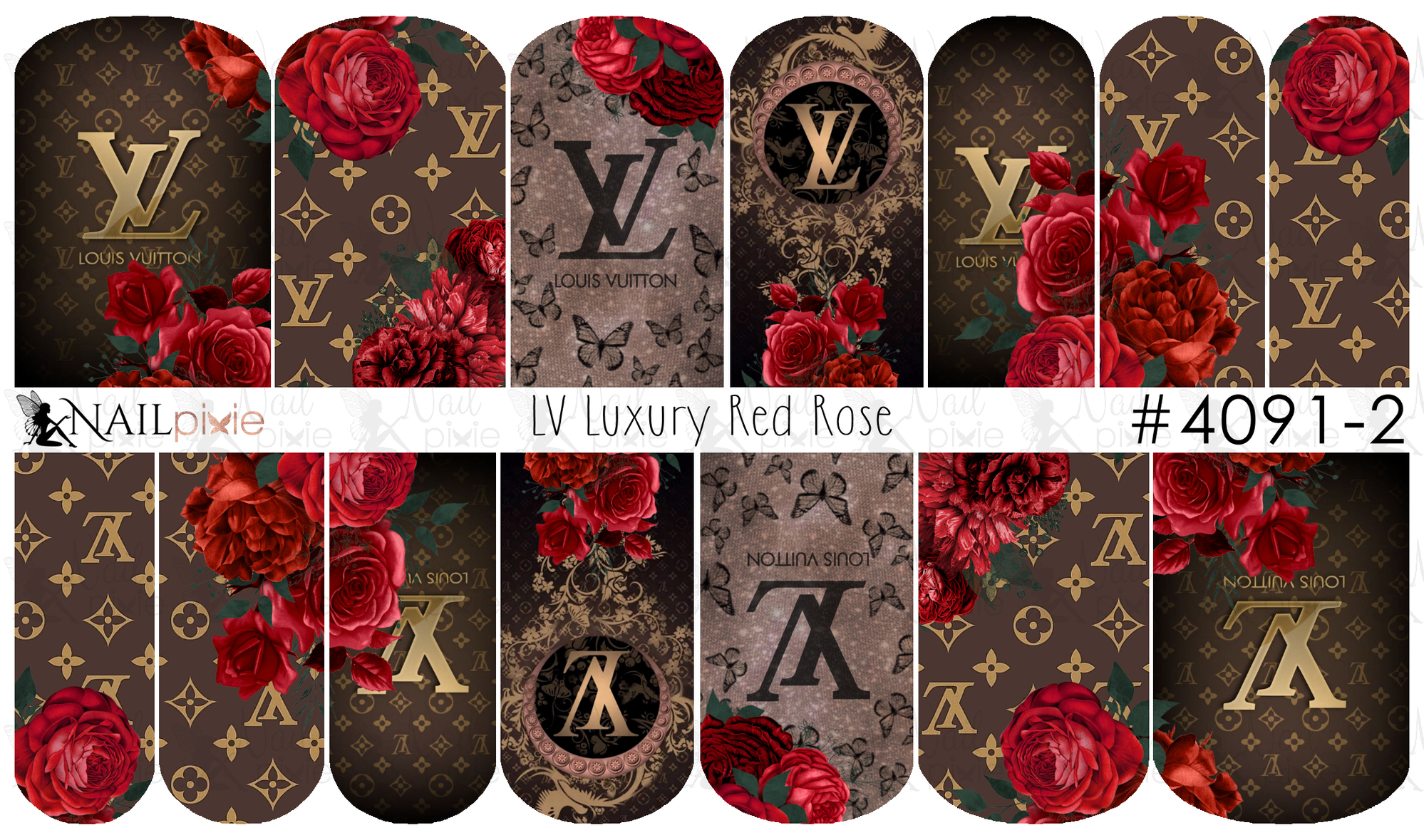 Red LV Stickers